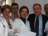 La Dra. Callejo el día de su jubilación en el Hospital Universitario Central de Asturias