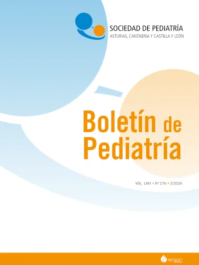 Portada del número 276 del Boletín de Pediatría